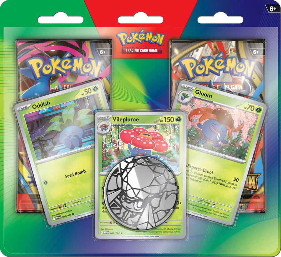 2-Pack Blister Pack | Oddish, Gloom, & Vileplume
