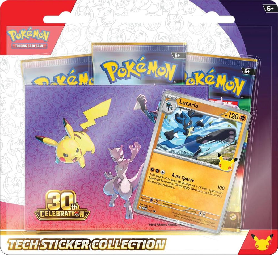 30th Celebration Tech Sticker Collection | Lucario