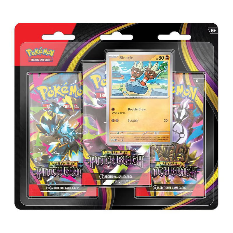 Mega Evolution Pitch Black Three Booster Blister | Binacle