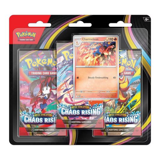 Mega Evolution Chaos Rising Three-Booster Blister | Charmeleon