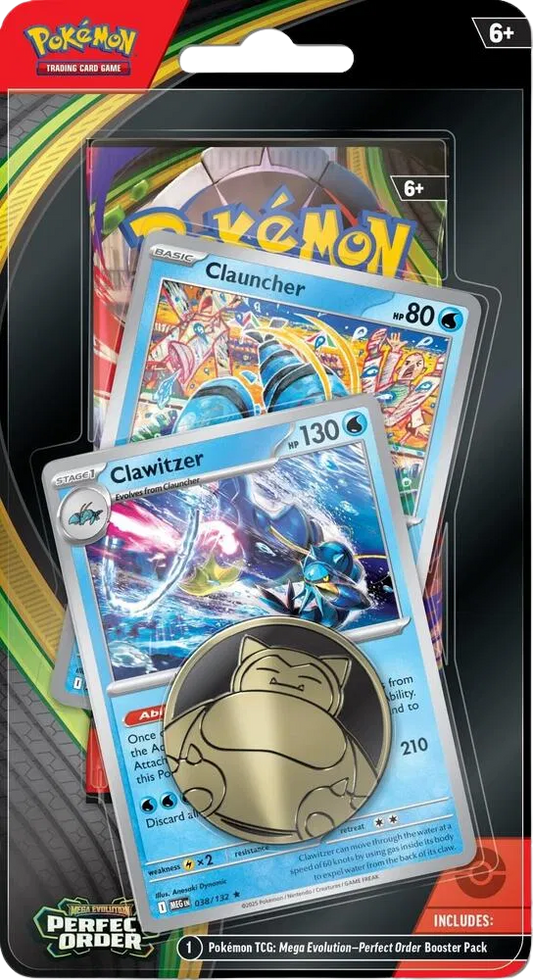 Pokemon ME3 Mega Evolution Perfect Order Checklane Blister | Clawitzer